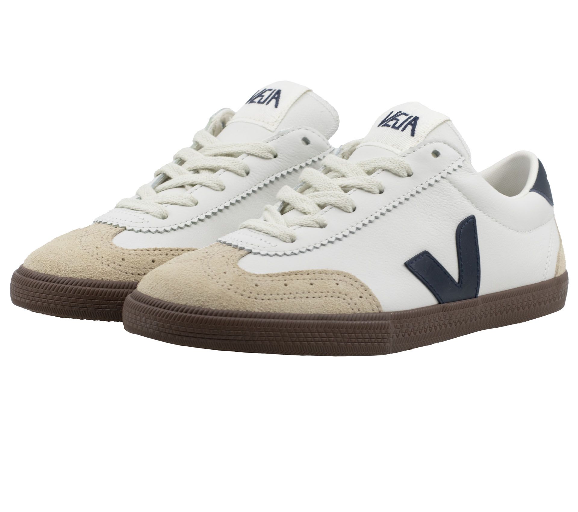 VOLLEY O.T. LEATHER WHITE NAUTICO BARK