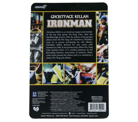 GHOSTFACE KILLAH - IRONMAN - REACTION FIGURE