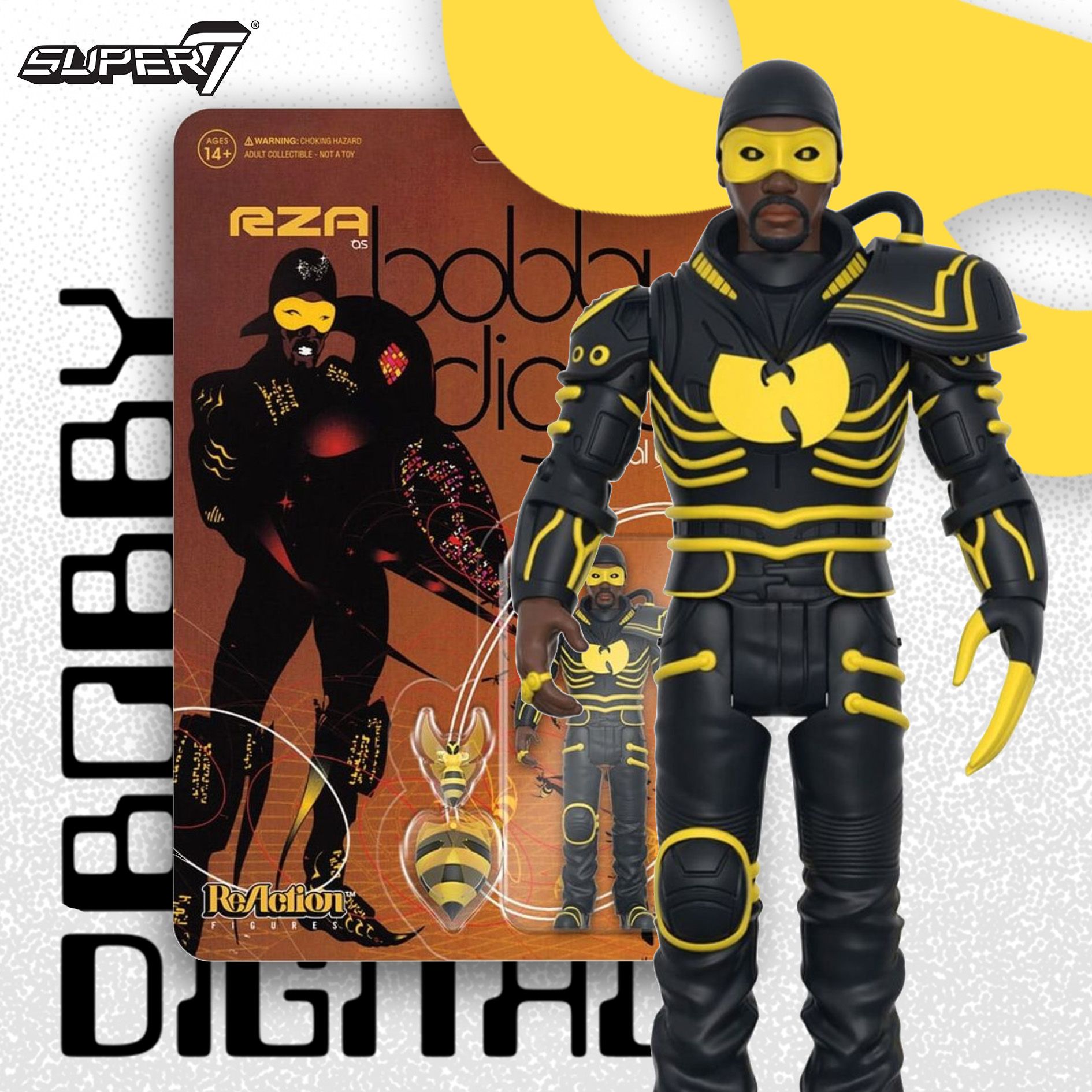 Image #0 of RZA - BOBBY DIGITAL - DIGITAL BULLET - REACTION FIGURE