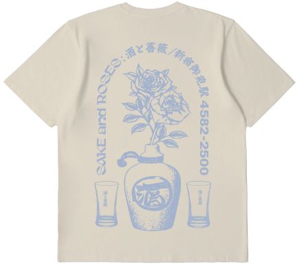 SAKE AND ROSES TEE SHIRT