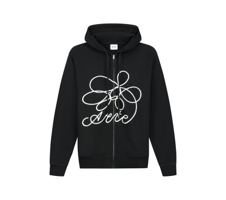 FLOWER LOGO ZIP HOODIE