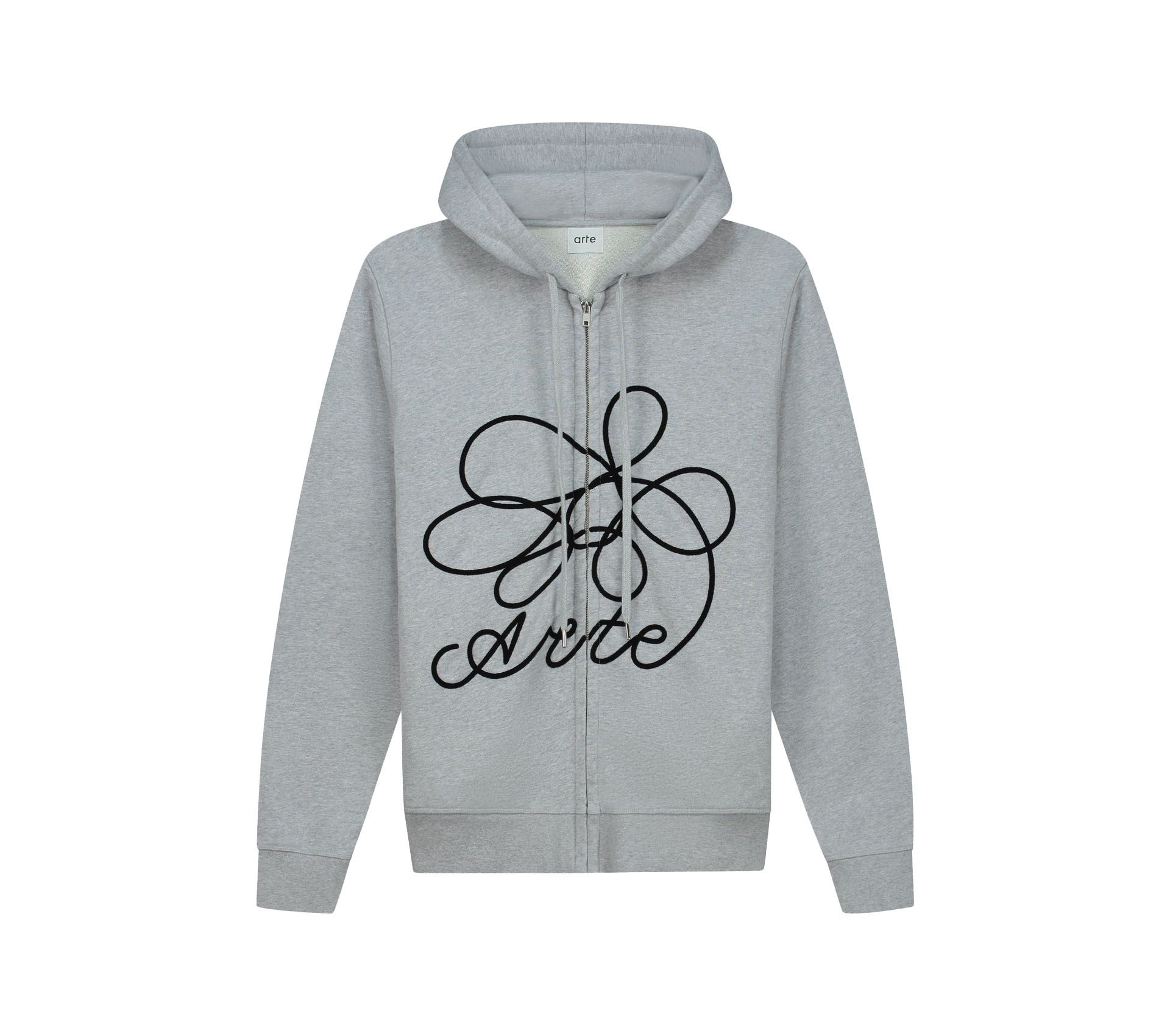 FLOWER LOGO ZIP HOODIE