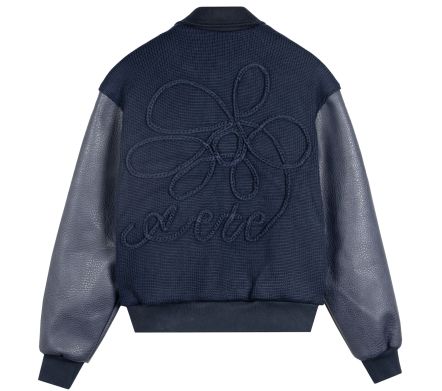 EMBROIDERED FLOWER VARSITY...