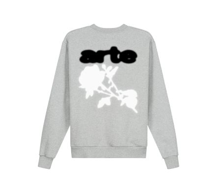 BLUR FLOWER CREWNECK