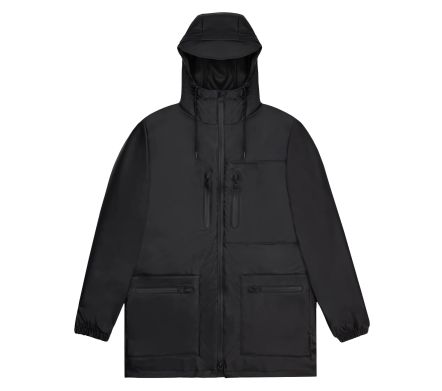 CARGO LONG JACKET BLACK