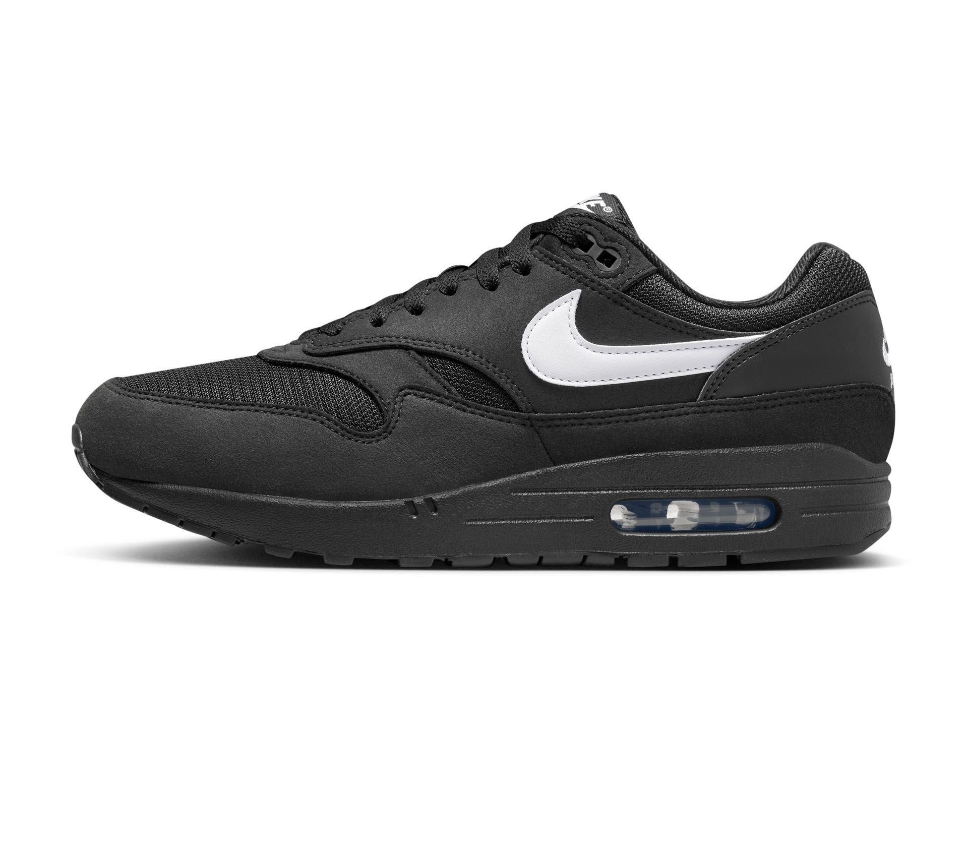 Mens black nike air max 1 on sale