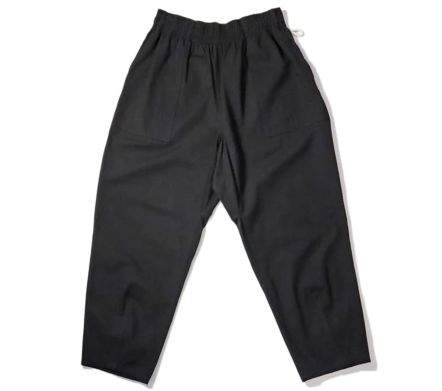 HARVEST PANTS CROPPED CANVAS BLACK