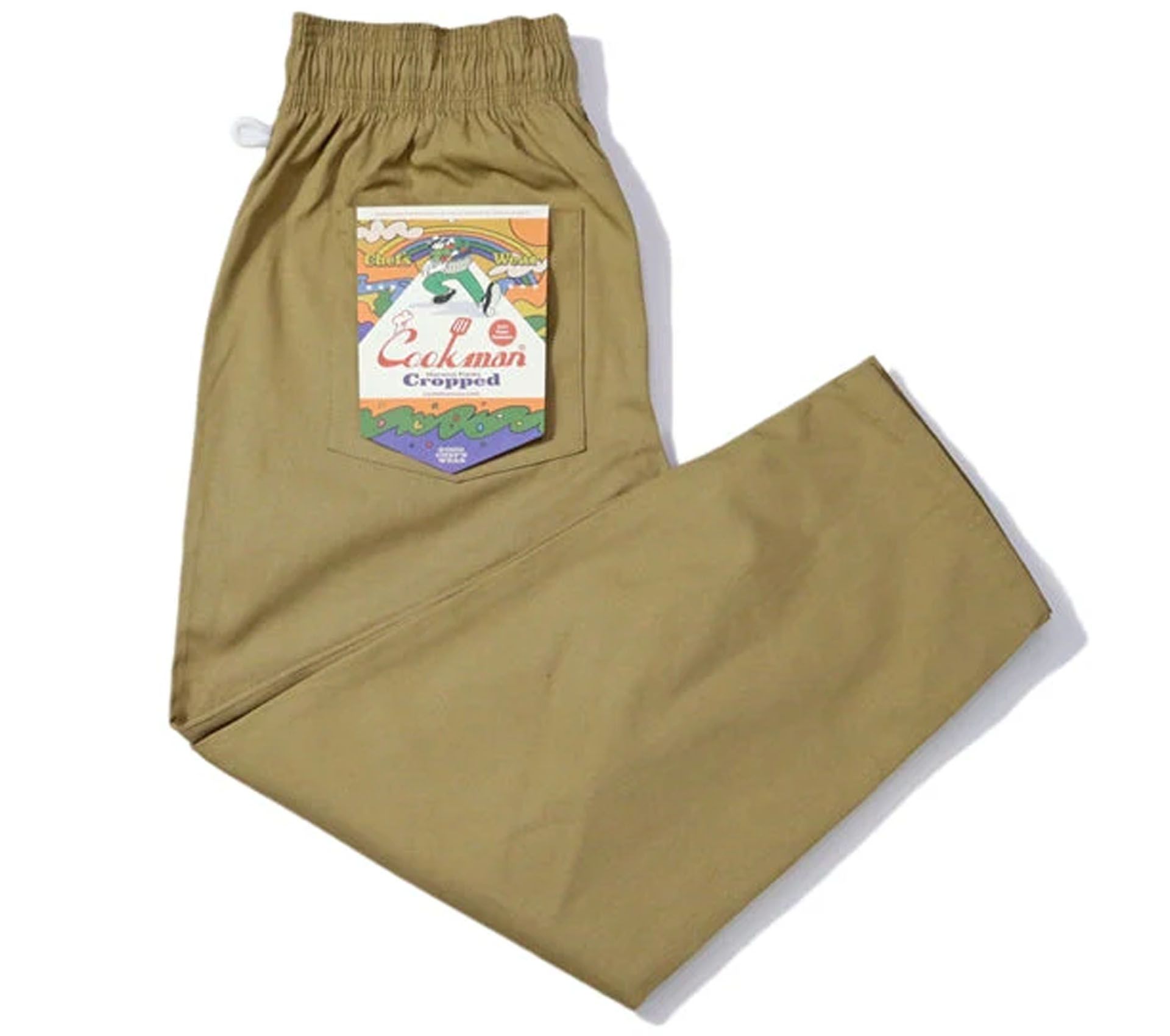 HARVEST PANTS CROPPED CANVAS BEIGE