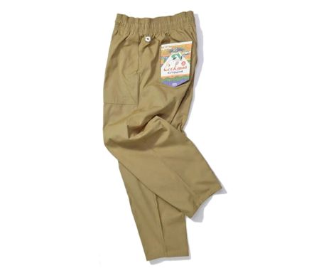 HARVEST PANTS CROPPED CANVAS BEIGE