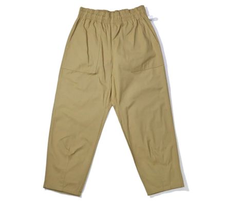 HARVEST PANTS CROPPED CANVAS BEIGE