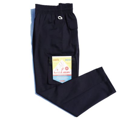 CHEF PANTS CARGO RIPSTOP BLACK