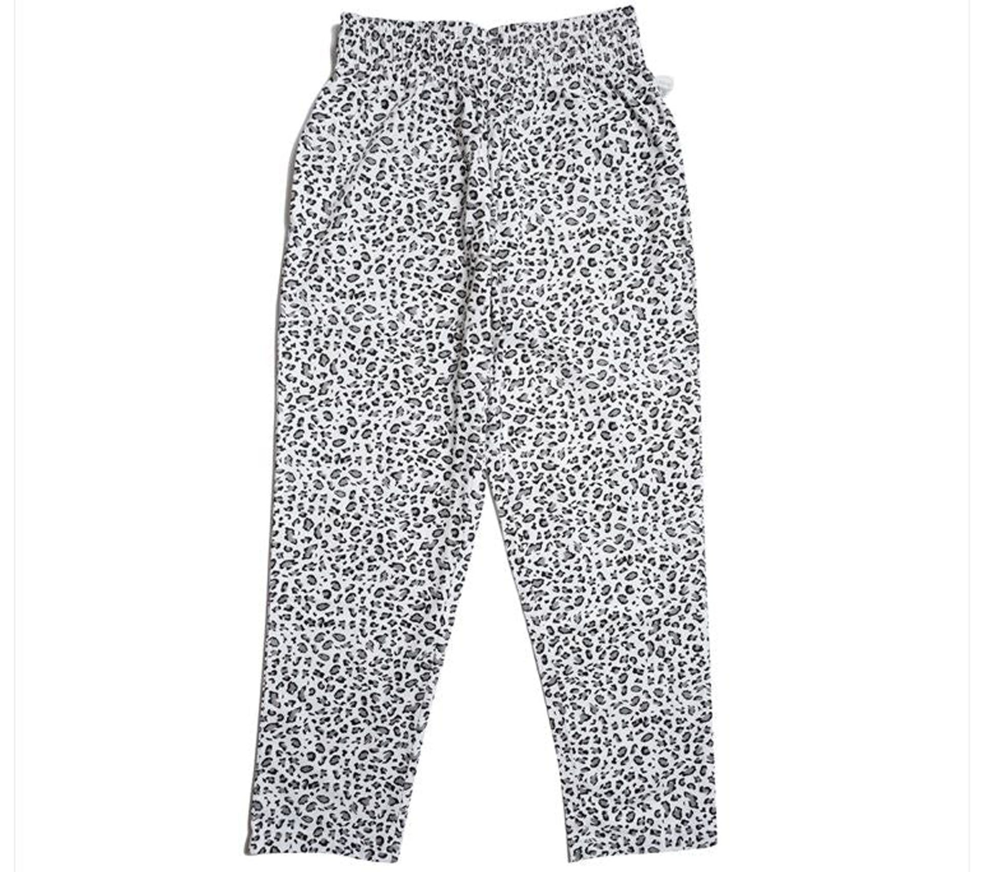 Image #1 of CHEF PANTS SNOW LEOPARD