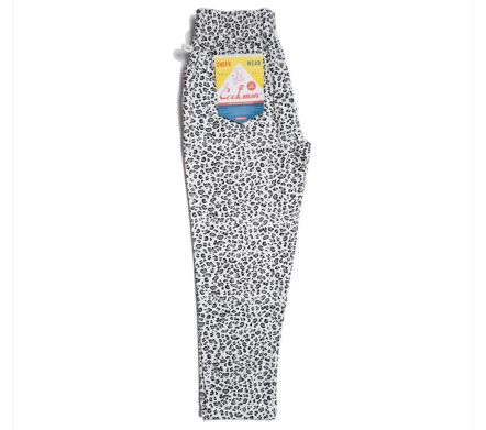 CHEF PANTS SNOW LEOPARD