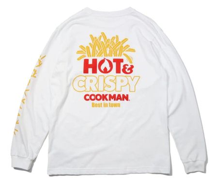 LONG SLEEVE FRENCH FRIES WHITE