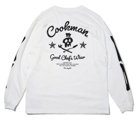 LONG SLEEVE SKULL WHITE