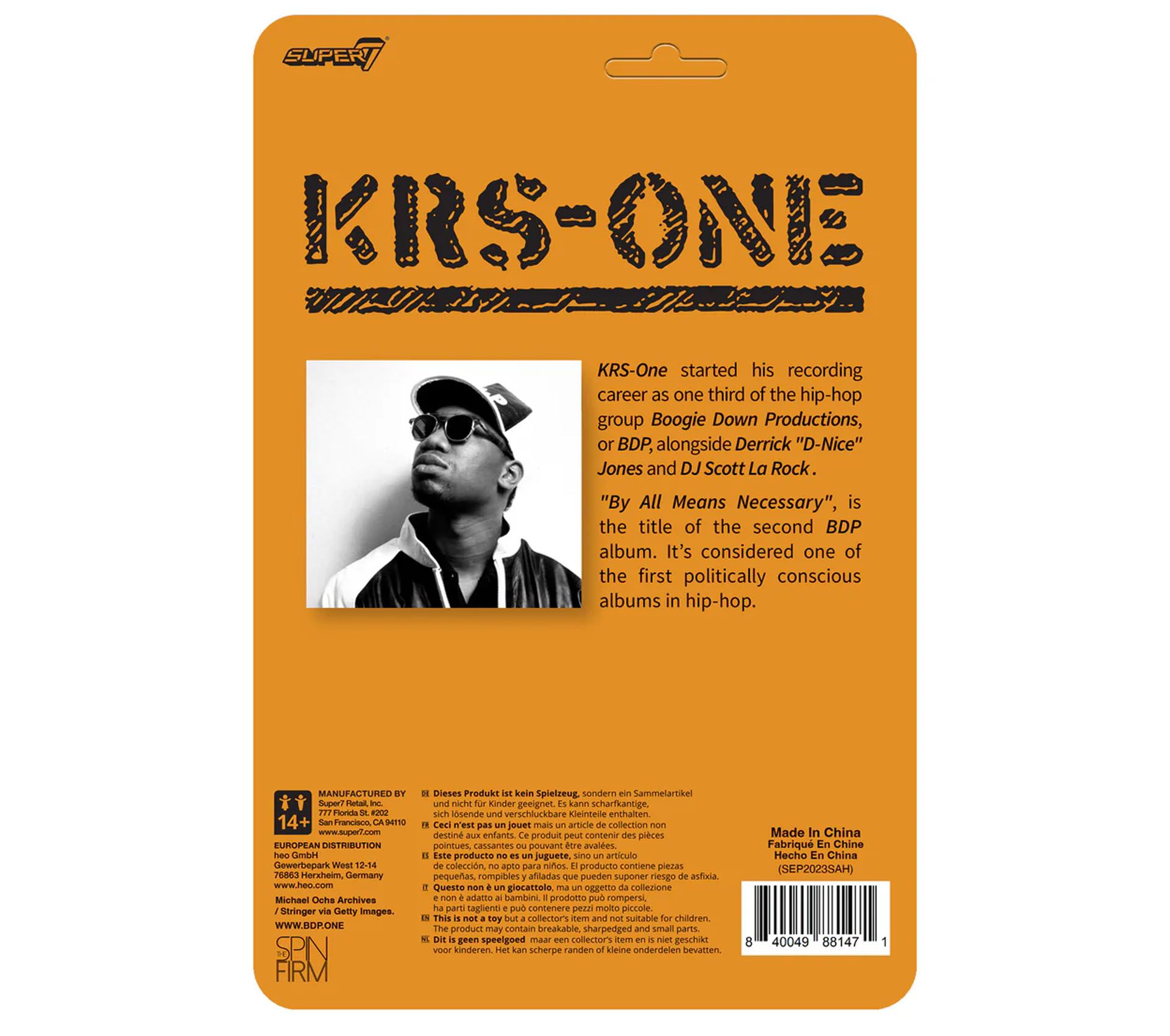 Image #3 of KRS-ONE - BY ALL MEANS NECESSARY - REACTION FIGURE