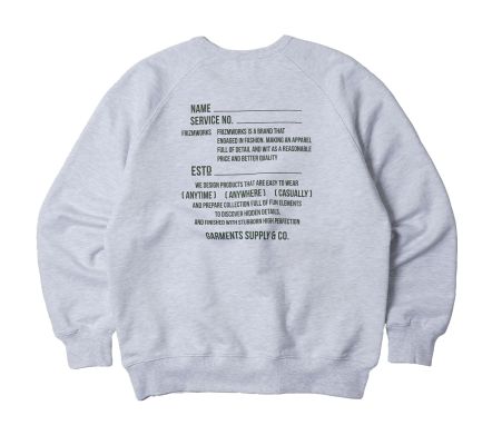 SERVICE LABEL SWEATSHIRT