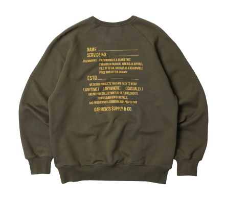 SERVICE LABEL SWEATSHIRT