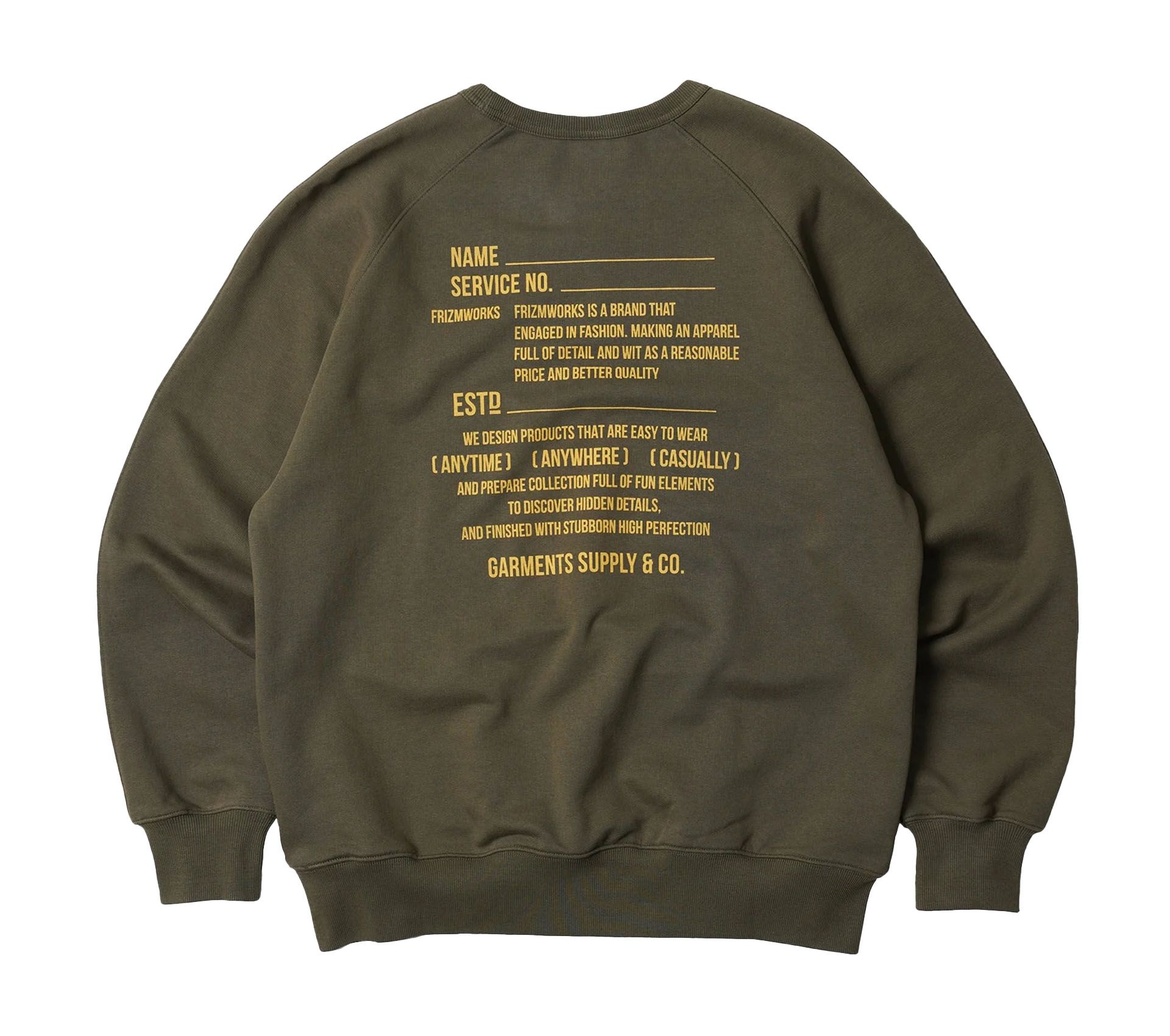 Image #1 of SERVICE LABEL SWEATSHIRT