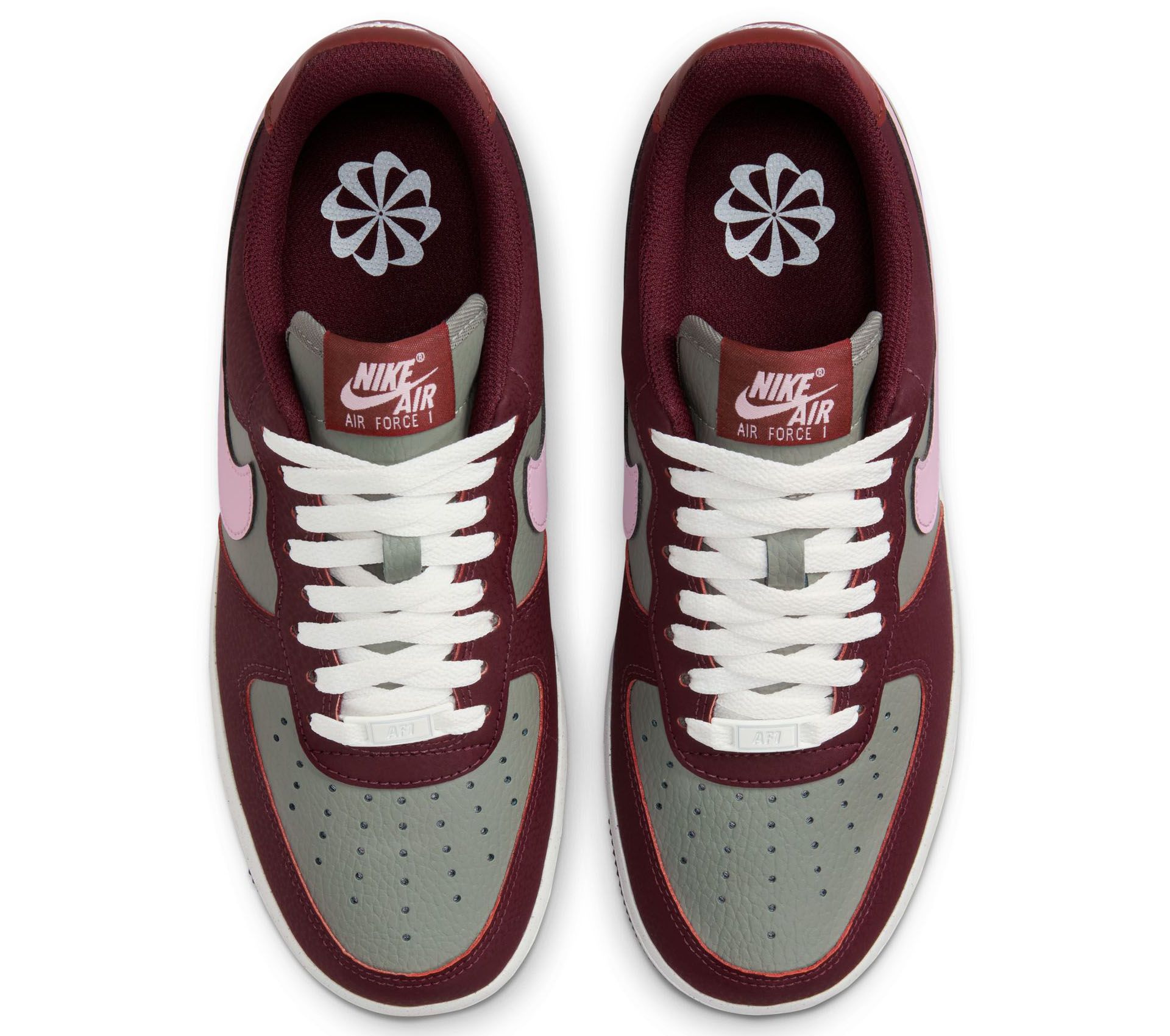 Nike air force 1 burgundy mens online