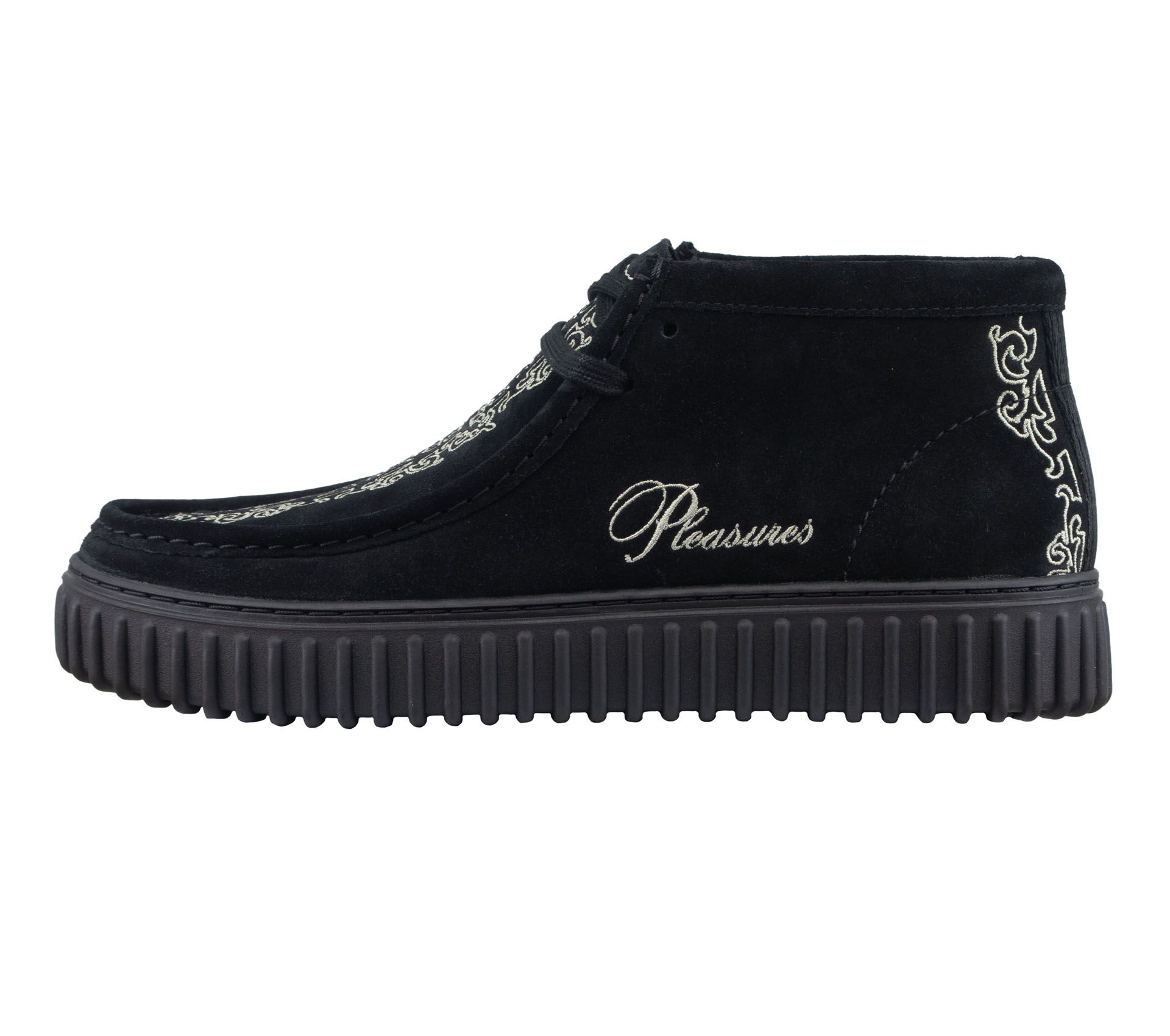 Image #1 of TORHILL WOVEN BLACK SUEDE x PLEASURES