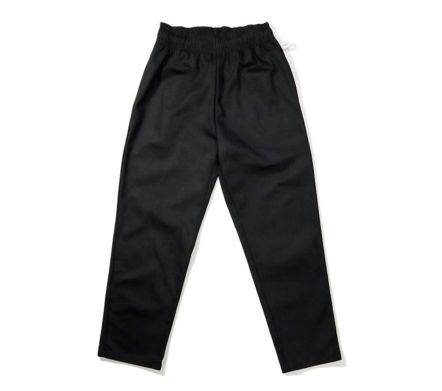 CHEF PANTS HERRINGBONE BLACK