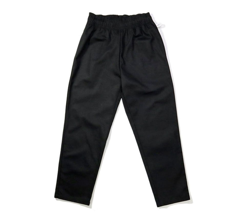 Image #1 of CHEF PANTS HERRINGBONE BLACK