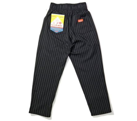 CHEF PANTS PINSTRIPE BLACK