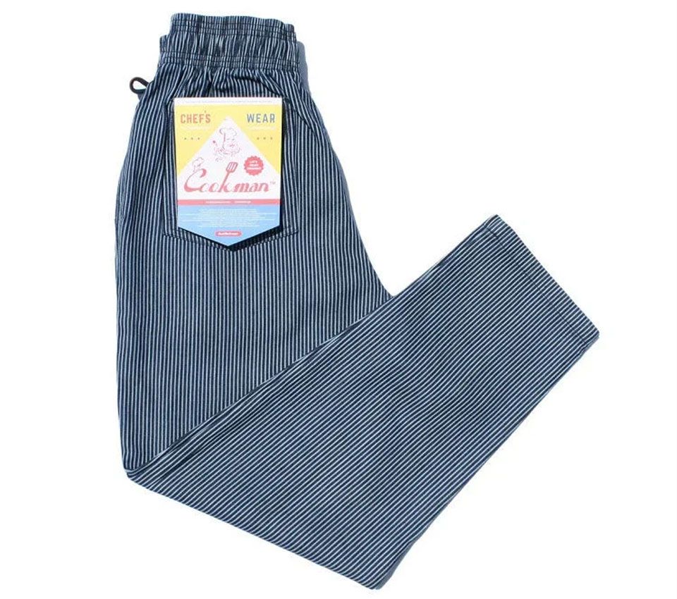 CHEF PANTS HICKORY NAVY