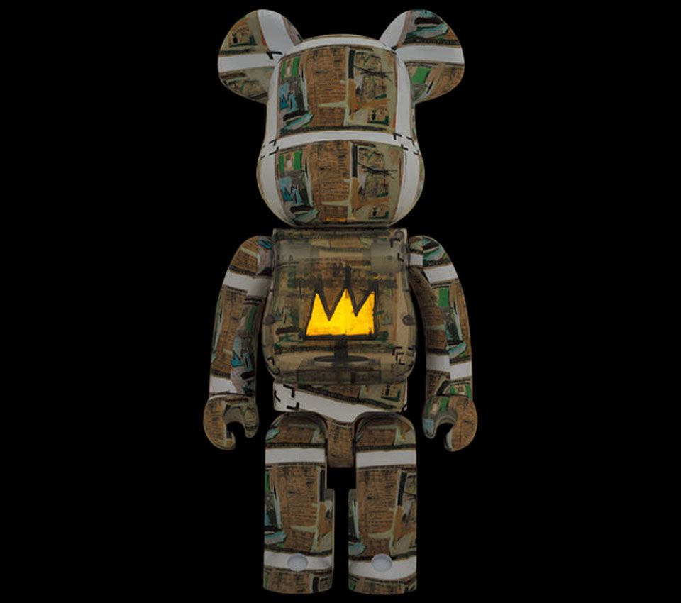 Image #1 of BEARBRICK 1000% JEAN MICHEL-BASQUIAT - KING PLEASURE