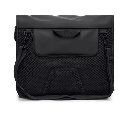 TRAIL ROLLTOP MESSENGER BAG BLACK