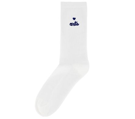 HEART LOGO SOCKS WHITE