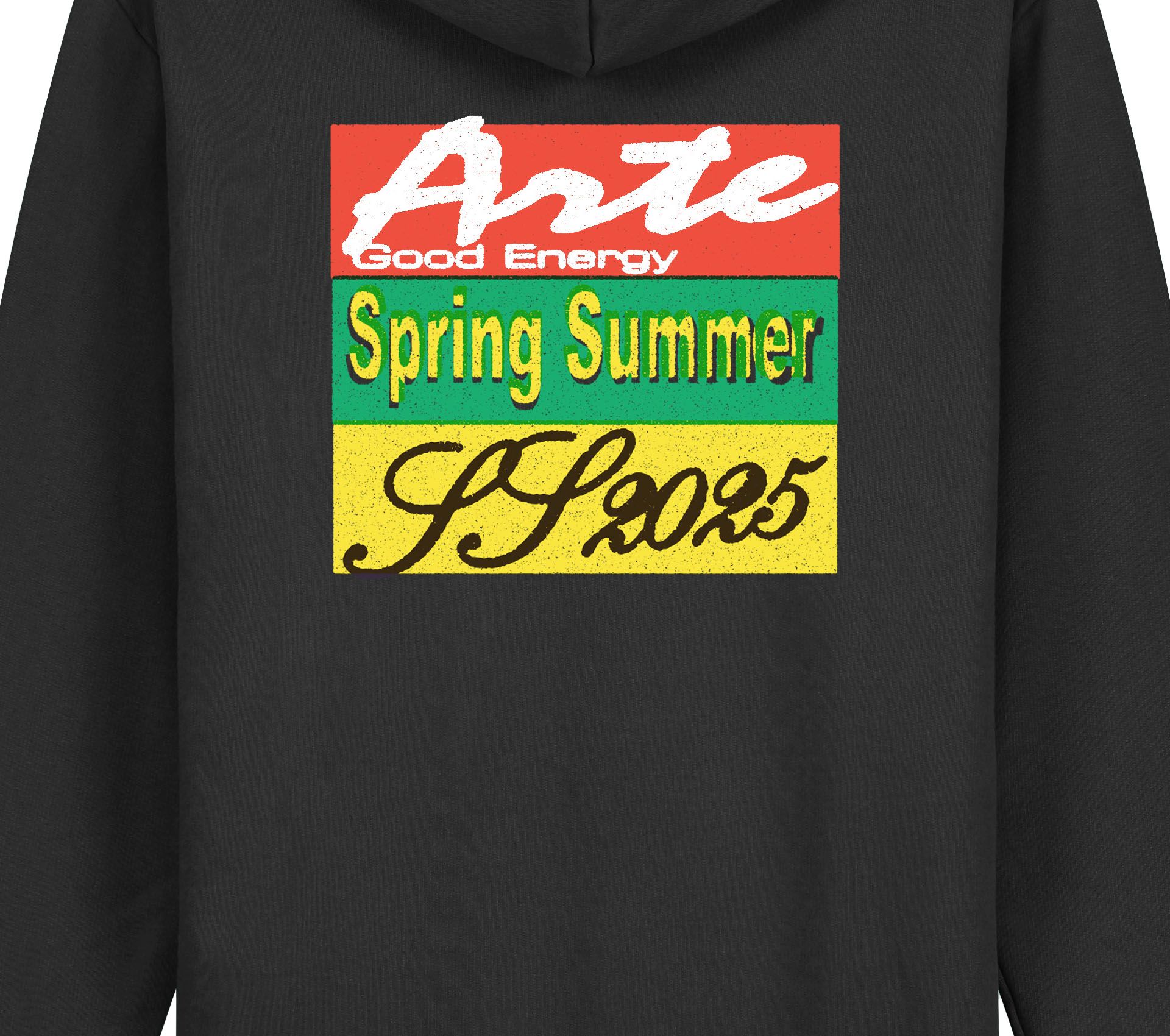 Image #1 of ENERGY PRINT HOODIE BLACK