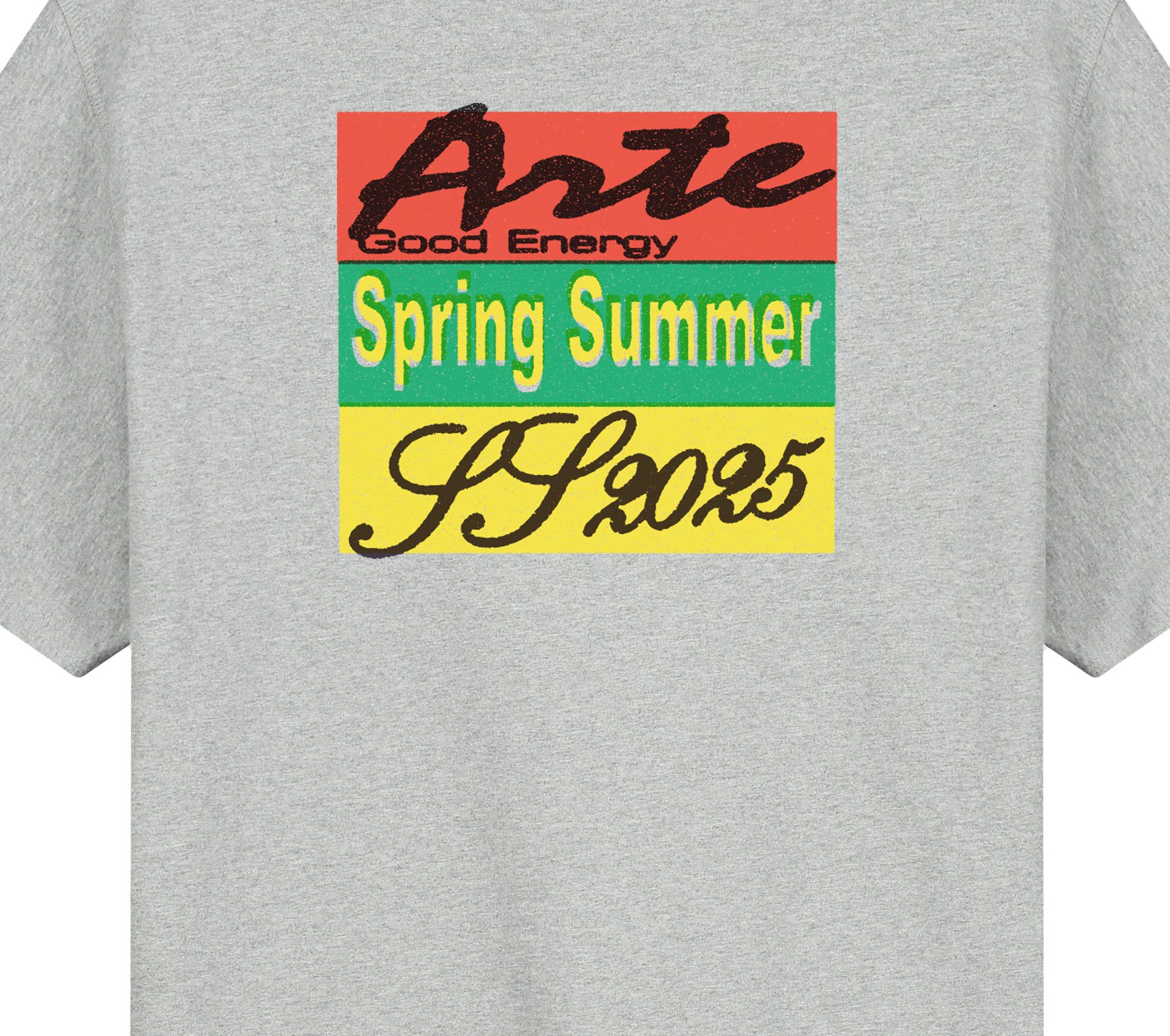 Image #1 of MULTICOLOR PRINT T-SHIRT GREY