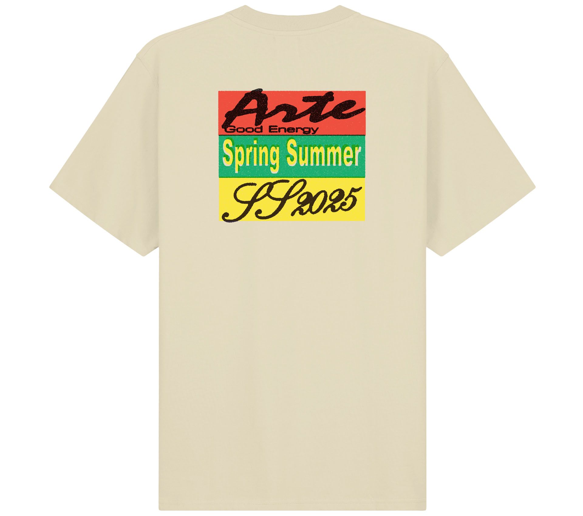 MULTICOLOR PRINT T-SHIRT CREAM