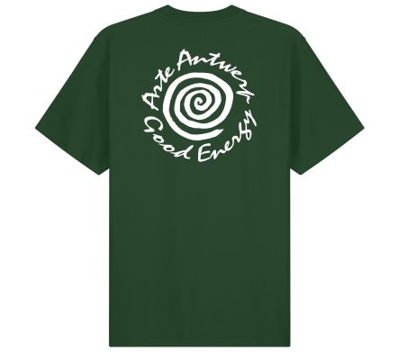 BIG SPIRAL PRINT T-SHIRT GREEN