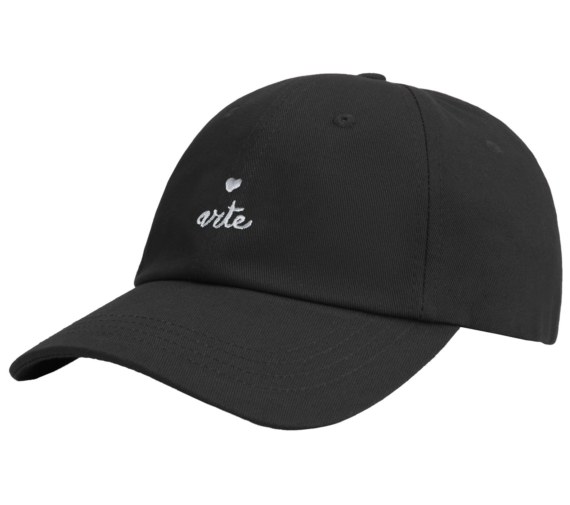 HEART LOGO CAP BLACK