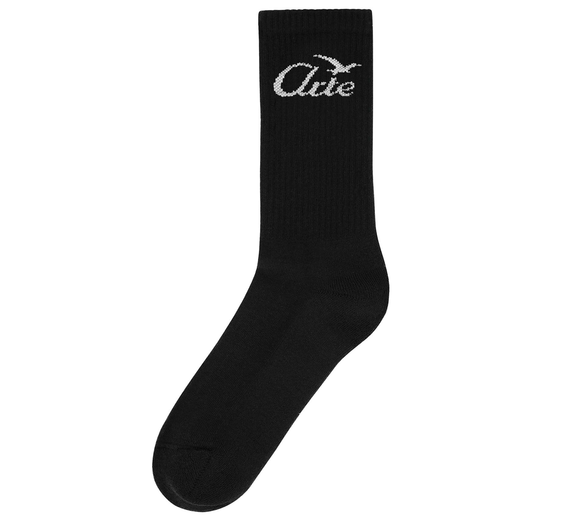 BIRD LOGO SOCKS BLACK