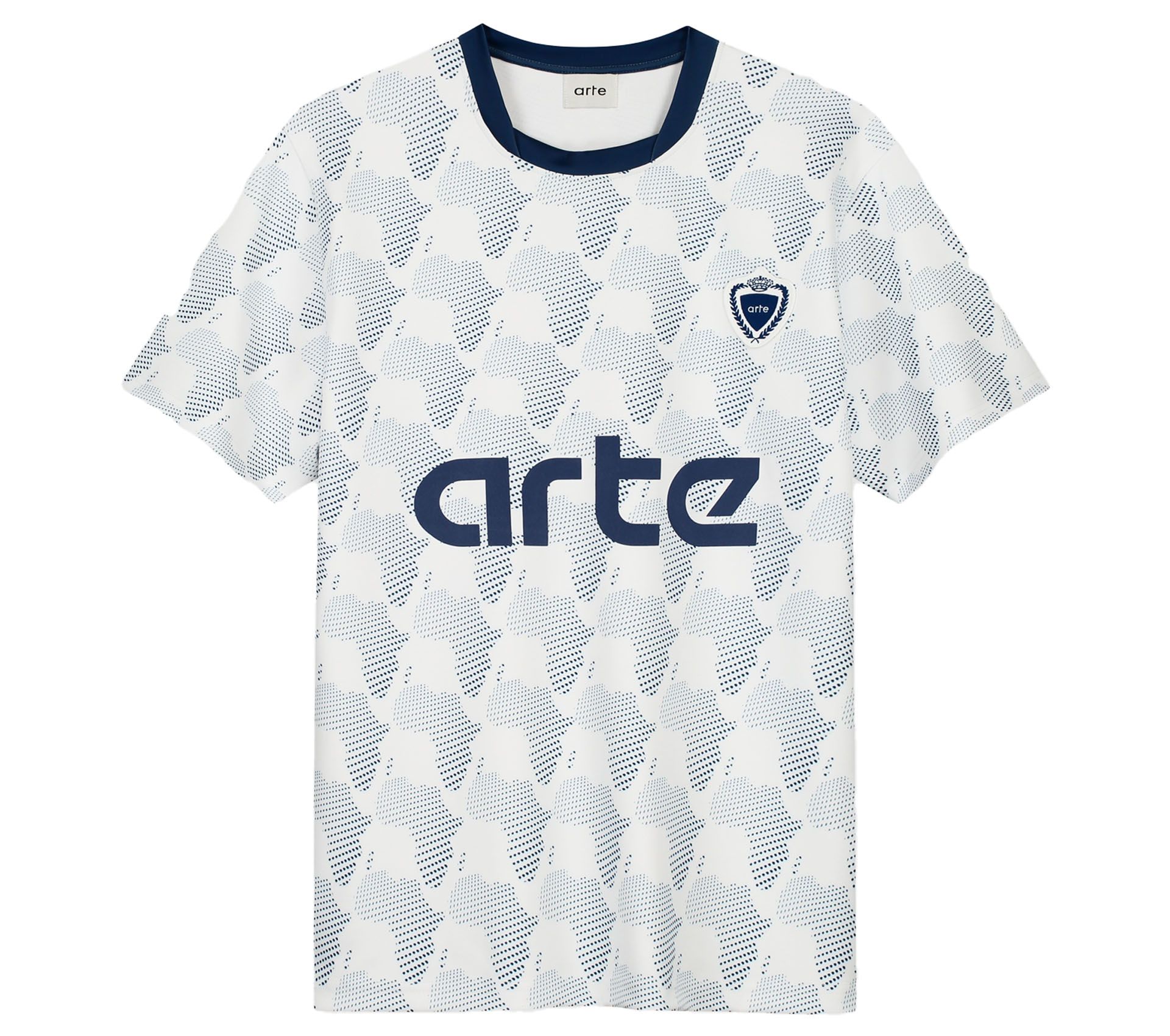 FOOTBALL KNIT WHITE NAVY