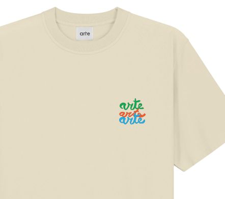 MULTI LOGO T-SHIRT CREAM