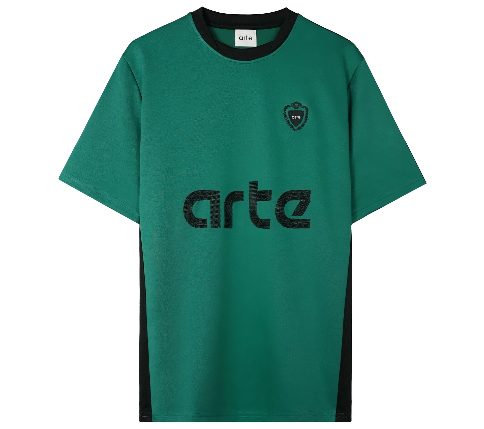 FOOTBALL T-SHIRT GREEN BLACK