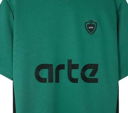 FOOTBALL T-SHIRT GREEN BLACK