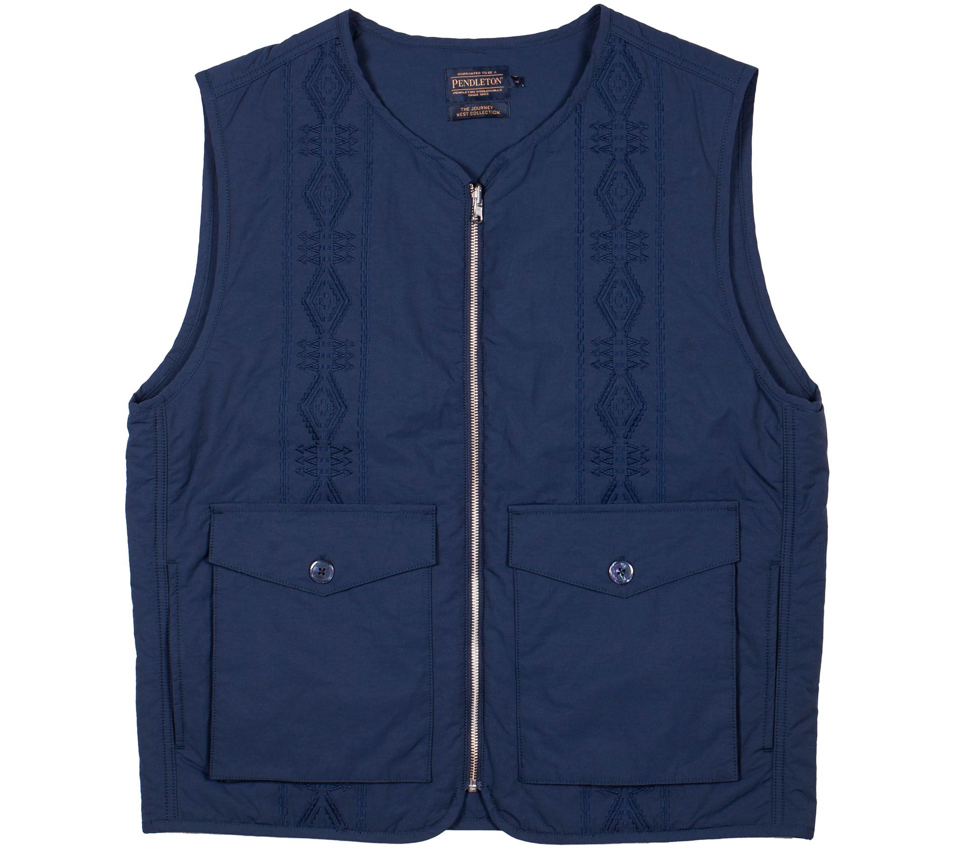 REVERSIBLE PARACHUTE LINER VEST NAVY