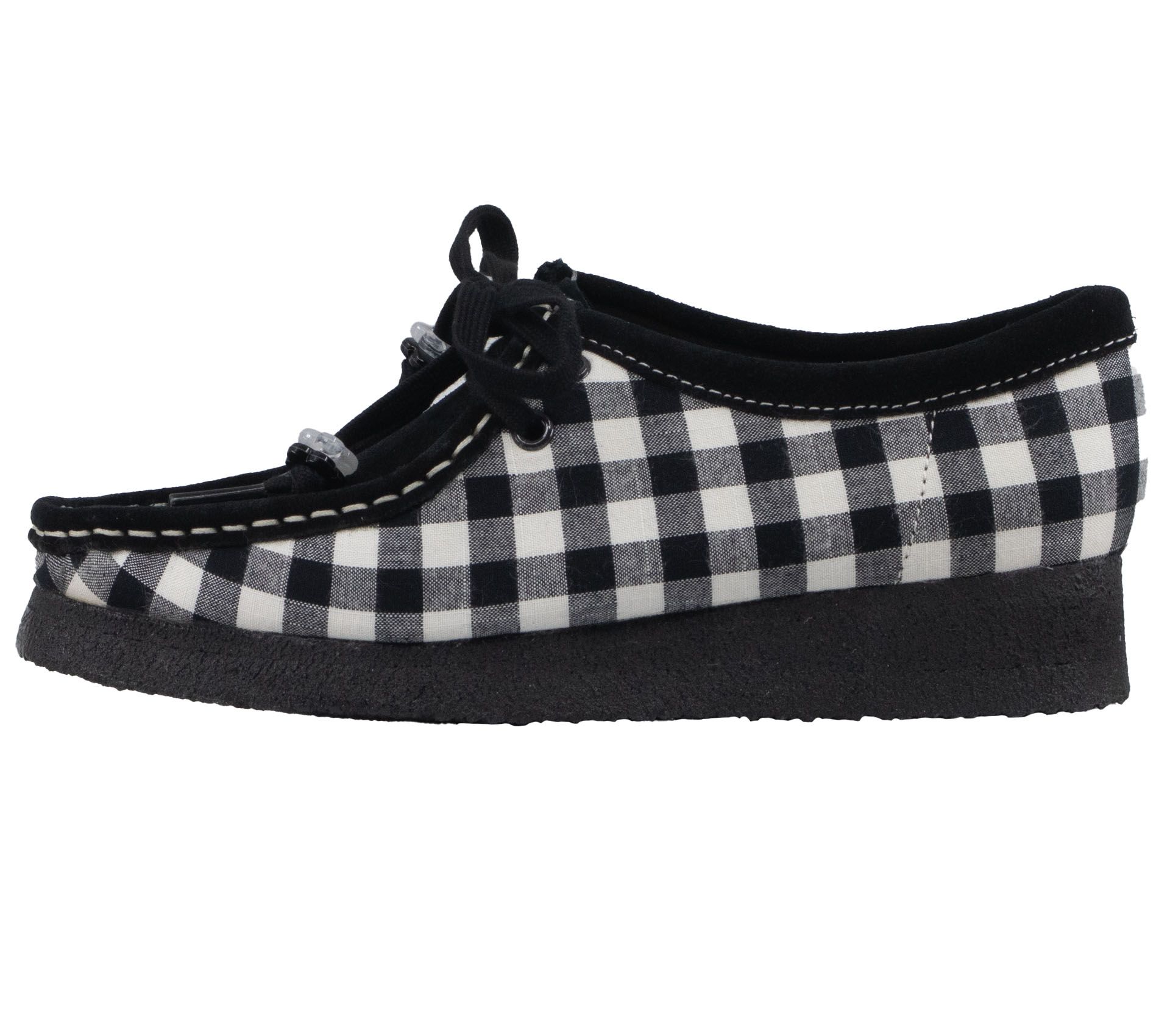 Image #1 of WALLABEE BLACK WHITE GINGHAM