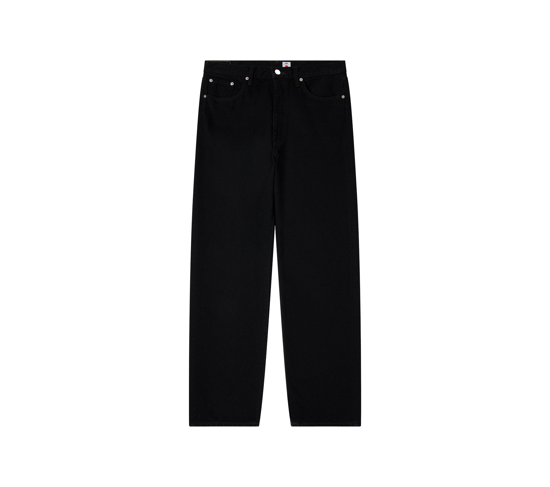 LOOSE JEANS BLACK UNWASHED