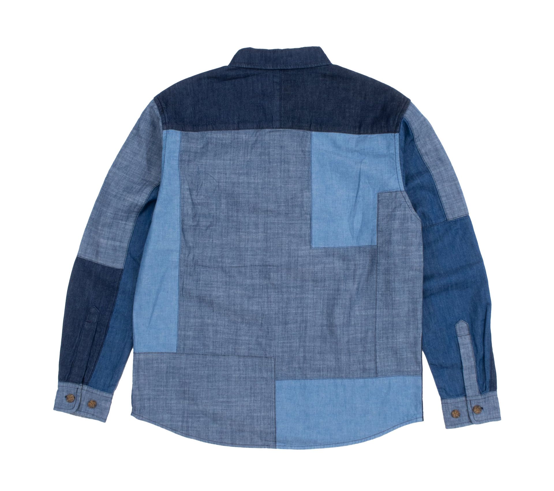 Image #1 of LA PINE PATCHWORK SHIRT BLUE MULTI