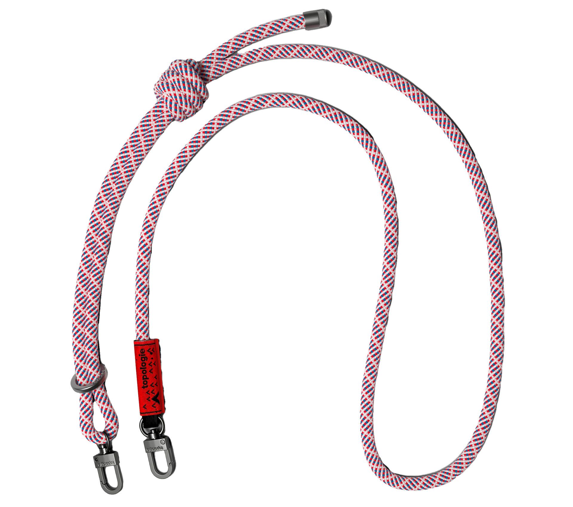 8MM ROPE STRAP RED WHITE BLUE LATTICE