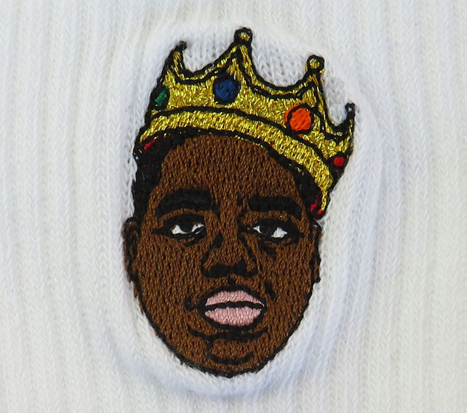 Image #1 of BIGGIE SOCKS WHITE