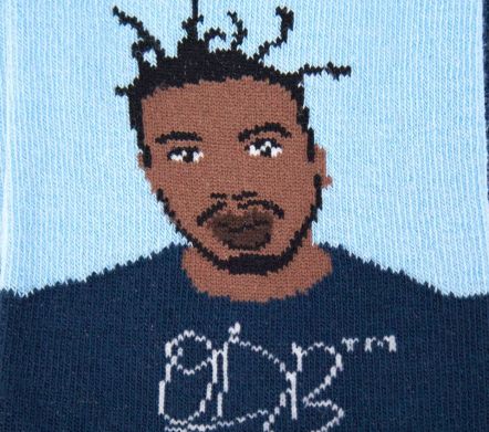 OL DIRTY BASTARD BLUE DRESS SOCKS