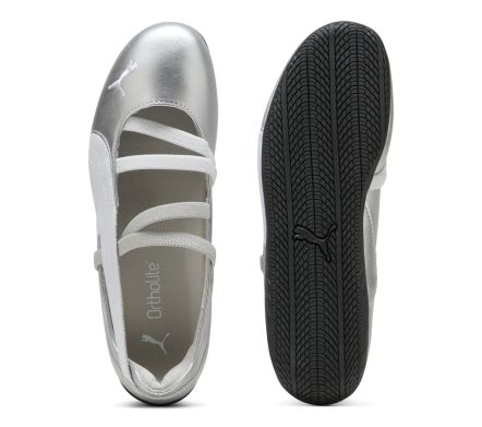 SPEEDCAT BALLET METALLIC SILVER